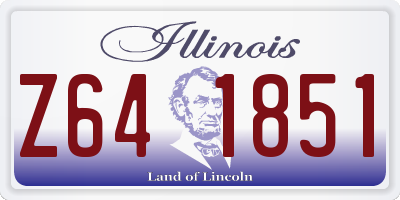 IL license plate Z641851