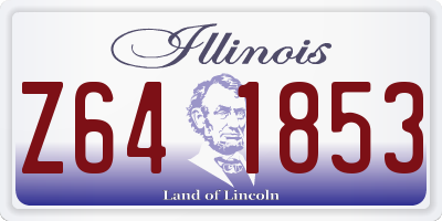 IL license plate Z641853