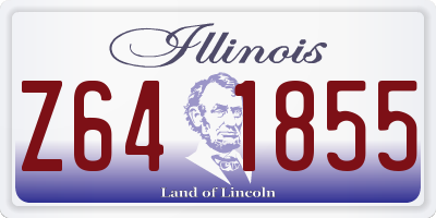 IL license plate Z641855