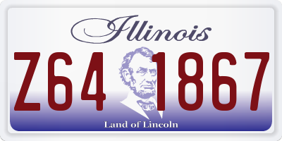 IL license plate Z641867