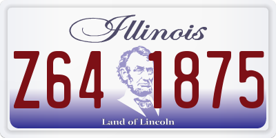 IL license plate Z641875