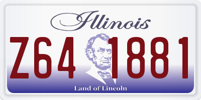 IL license plate Z641881