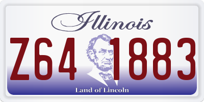 IL license plate Z641883