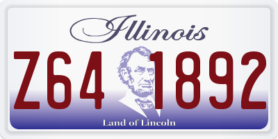 IL license plate Z641892