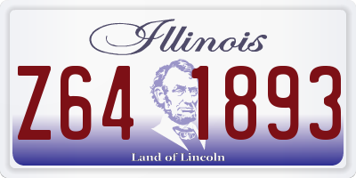 IL license plate Z641893