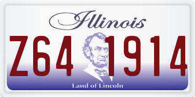IL license plate Z641914