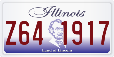 IL license plate Z641917