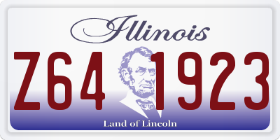 IL license plate Z641923