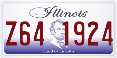 IL license plate Z641924