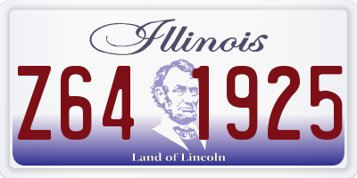 IL license plate Z641925