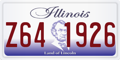 IL license plate Z641926