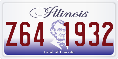 IL license plate Z641932
