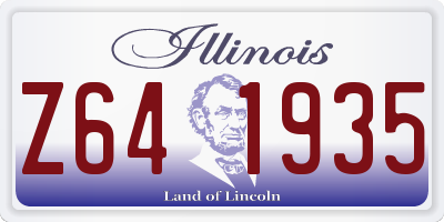 IL license plate Z641935