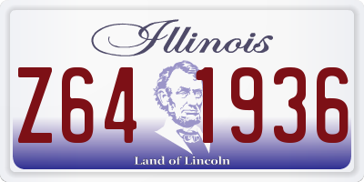 IL license plate Z641936