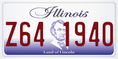 IL license plate Z641940