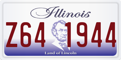 IL license plate Z641944