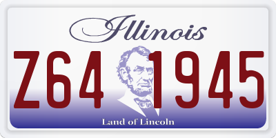 IL license plate Z641945