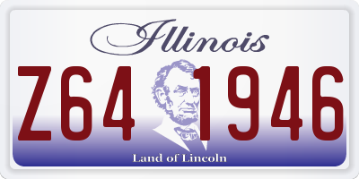 IL license plate Z641946