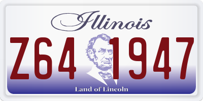IL license plate Z641947