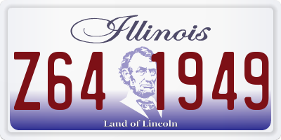 IL license plate Z641949