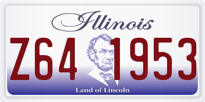 IL license plate Z641953