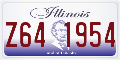 IL license plate Z641954