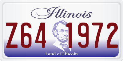 IL license plate Z641972