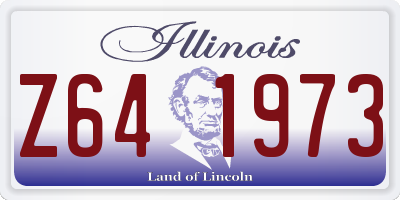 IL license plate Z641973