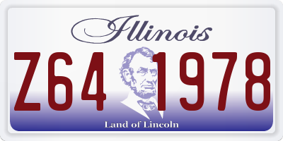 IL license plate Z641978