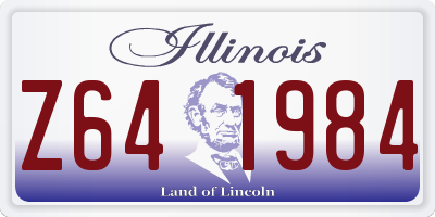 IL license plate Z641984