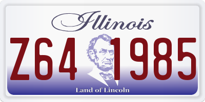 IL license plate Z641985