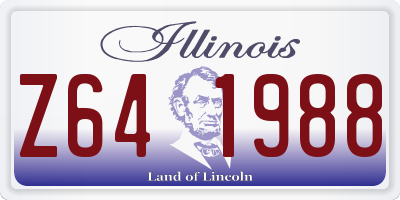 IL license plate Z641988