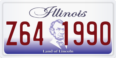 IL license plate Z641990