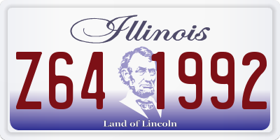 IL license plate Z641992