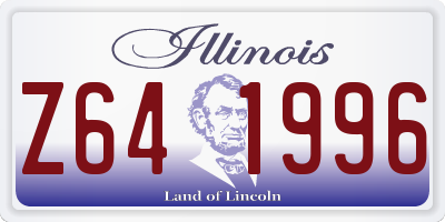 IL license plate Z641996