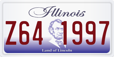 IL license plate Z641997