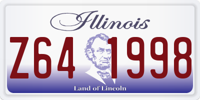IL license plate Z641998