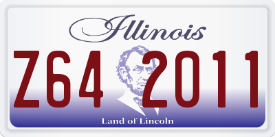 IL license plate Z642011