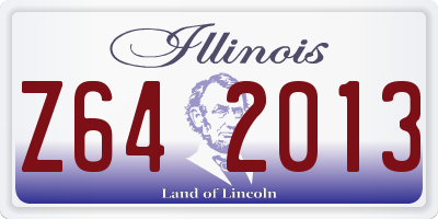 IL license plate Z642013