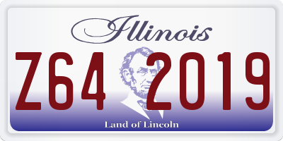 IL license plate Z642019