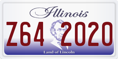 IL license plate Z642020