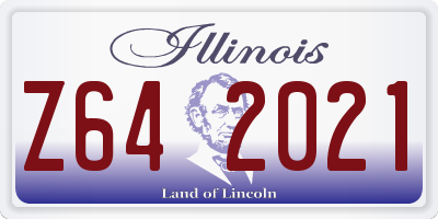 IL license plate Z642021