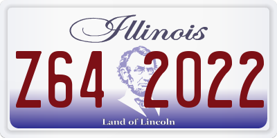 IL license plate Z642022