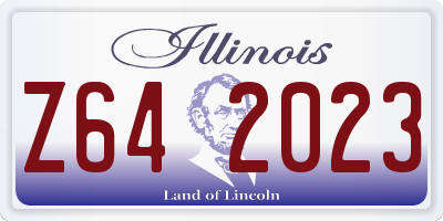 IL license plate Z642023