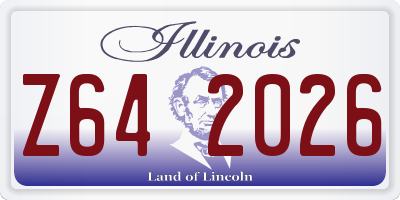 IL license plate Z642026