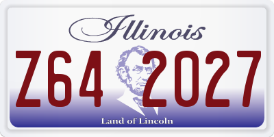 IL license plate Z642027