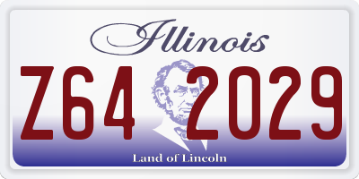 IL license plate Z642029