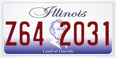 IL license plate Z642031