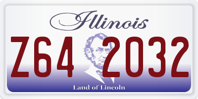 IL license plate Z642032