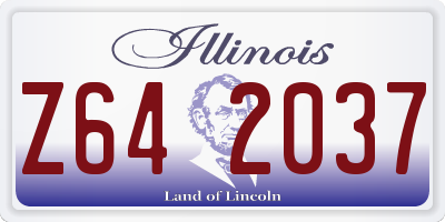 IL license plate Z642037